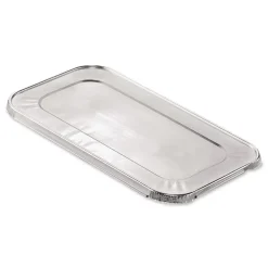 Discount 6.4 in. x 12.7 in. x 0.5 in. Steam Pan Foil Lids for One-Third Size Pan (200/Carton) Tabletop And Serveware