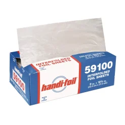 Discount HFA 59100 9 in. x 10.75 in. 55 Gauge Interfolded Foil Sheets (3000/Carton) Tabletop And Serveware