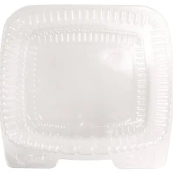 Outlet HFA 6091S-250 8 in. x 3 in. x 8.87 in. 46 oz. Handi-Lock Plastic Food Container - Clear (250/Carton) Tabletop And Serveware