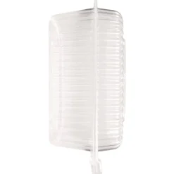 Outlet HFA 6091S-250 8 in. x 3 in. x 8.87 in. 46 oz. Handi-Lock Plastic Food Container - Clear (250/Carton) Tabletop And Serveware