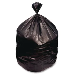 Hot X-Liner Reprocessed Liners 60 gal 2 mil 38 x 58 Black Perforated Roll (100/Carton) Trash & Waste Bins