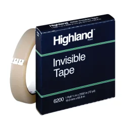 Hot 0.75 in. x 72 yds 3 in. Core Invisible Permanent Mending Tape - Clear (1-Roll) Tapes & Adhesives