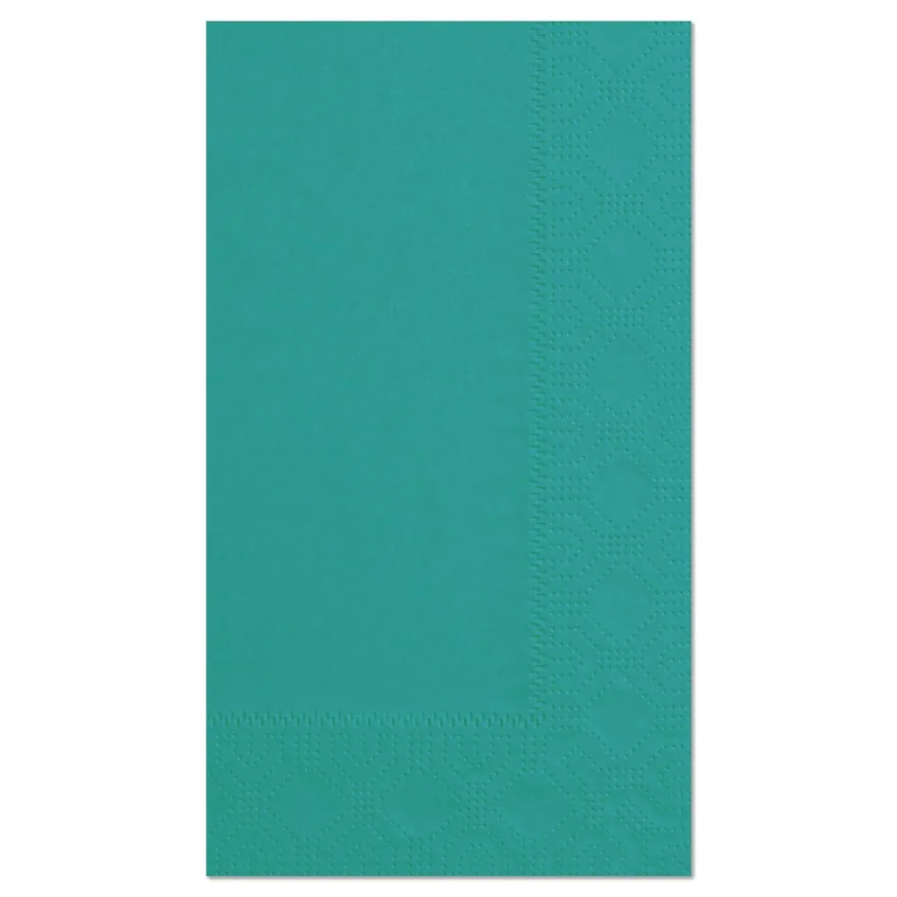 Dinner Napkins 2-Ply 15 x 17 Teal (1000/Carton) Paper & Dispensers