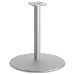 Clearance 27.79 in. High Between Round Disc Base for 30 in. Table Tops - Textured Silver Office Furniture & Lighting