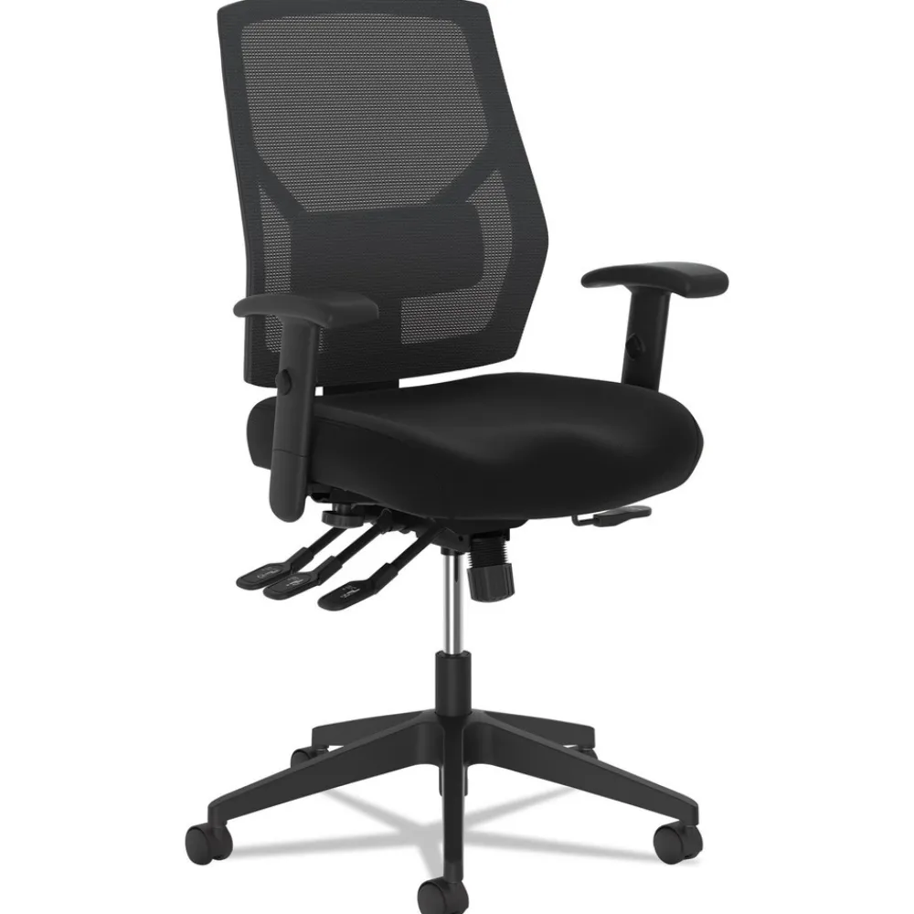 Online 19 in. to 22 in. Seat Height 250 lbs. Capacity High-Back Task Chair - Black Office Furniture & Lighting
