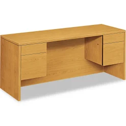 New 60 in. x 24 in. x 29.5 in. 10500 Series Kneespace Credenza With 3/4-Height Pedestals - Harvest Office Furniture & Lighting