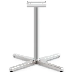 Online 32 in. x 32 in. x 28 in. Arrange X-Leg Base for 42 in. to 48 in. Tops - Silver Office Furniture & Lighting