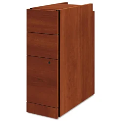 Best 9.5 in. x 22.75 in. x 28 in. 3-Drawers: Box/Box/File Legal/Letter Narrow Pedestal - Cognac Office Furniture & Lighting