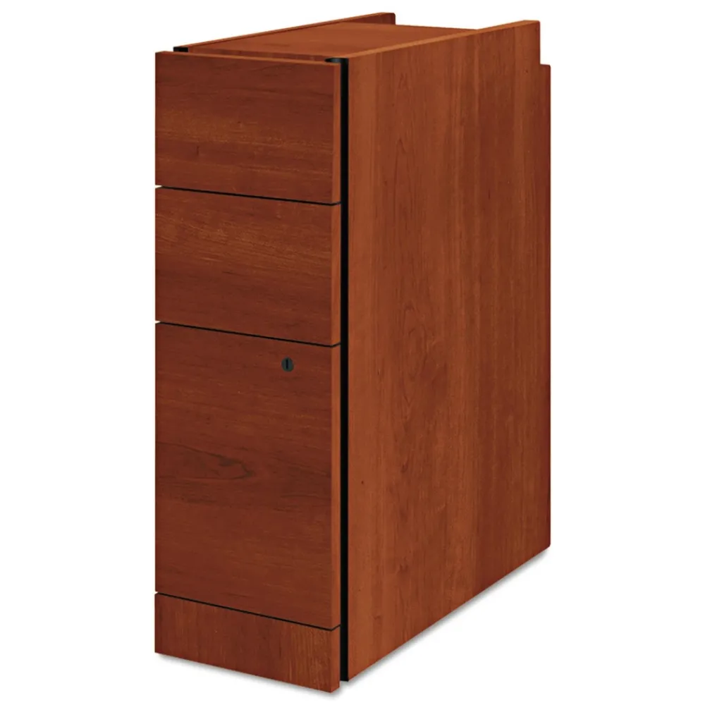 Best 9.5 in. x 22.75 in. x 28 in. 3-Drawers: Box/Box/File Legal/Letter Narrow Pedestal - Cognac Office Furniture & Lighting