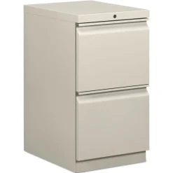 Hot 15 in. x 20 in. x 28 in. 2-Drawer Mobile File/File Pedestal - Light Gray Office Furniture & Lighting