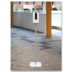 Best 12 in x 16 in x 54 in Hand Sanitizer Station Stand - Silver Skin Care & Personal Hygiene