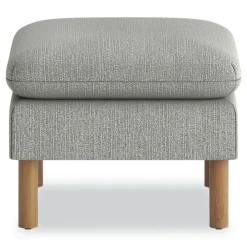 Hot 23 in. x 23 in. x 17.5 in. Parkwyn Series Ottoman - Gray/Oak Office Furniture & Lighting