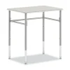 New 20 in. x 26 in. x 23 in. to 33 in. Rectangle SmartLink Student Desk - White (2/Carton) Office Furniture & Lighting