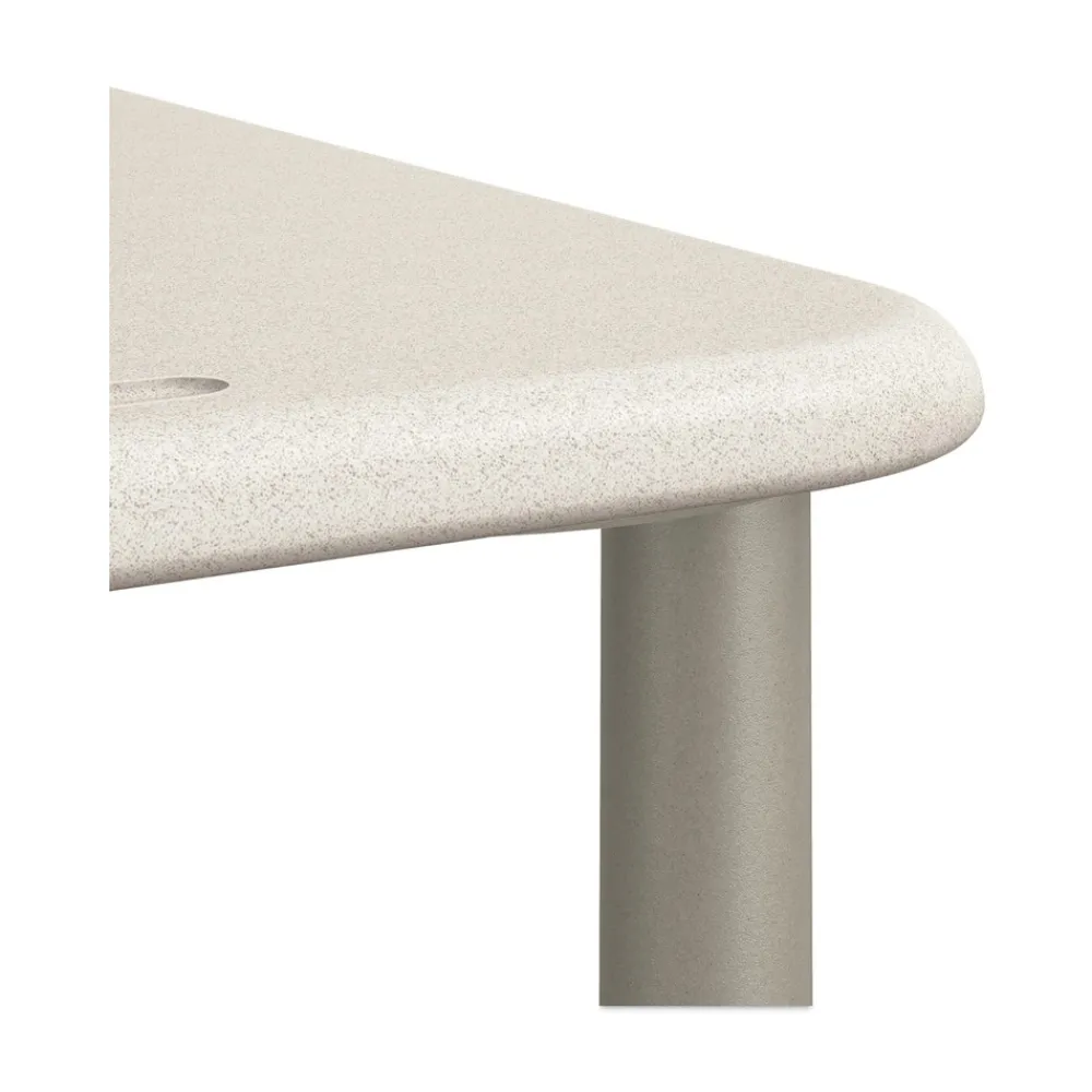 New 20 in. x 26 in. x 23 in. to 33 in. Rectangle SmartLink Student Desk - White (2/Carton) Office Furniture & Lighting