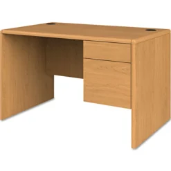 Clearance 10700 Series 48 in. x 30 in. x 29.5 in. Single 3-Quarter Height Right Pedestal Desk - Harvest Office Furniture & Lighting