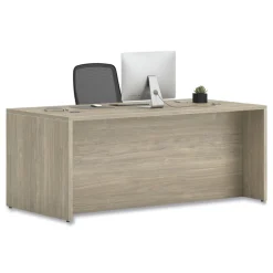 Discount 10500 Series 72 in. x 36 in. x 29.5 in. Double Full-Height Pedestal Desk - Kingswood Walnut Office Furniture & Lighting