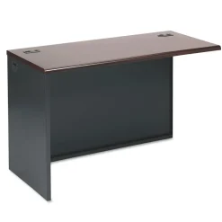 Discount 38000 Series 48 in. x 24 in. x 29.5 Left Return Shell - Mahogany/Charcoal Office Furniture & Lighting