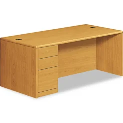 Outlet 10700 Series 72 in. x 36 in. x 29.5 in. Single Full-Height Left Pedestal Desk - Harvest Office Furniture & Lighting