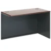 38000 Series 48 in. x 24 in. x 29.5 in. Right Return Shell - Mahogany/Charcoal Office Furniture & Lighting