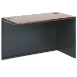 38000 Series 48 in. x 24 in. x 29.5 in. Right Return Shell - Mahogany/Charcoal Office Furniture & Lighting