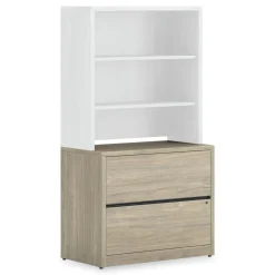 Discount 10500 Series 36 in. x 20 in. x 29.5 in. Legal/Letter-Size 2-Drawer Lateral File - Kingswood Walnut Office Furniture & Lighting