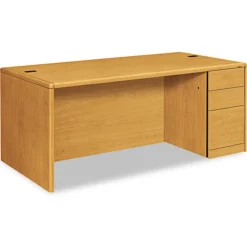 New 10700 Series 72 in. x 36 in. x 29.5 in. Single Full-Height Right Pedestal Desk - Harvest Office Furniture & Lighting