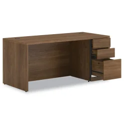 New 10500 Series 66 in. x 30 in. x 29.5 in. Single Pedestal Desk - Pinnacle Office Furniture & Lighting