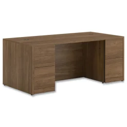 Clearance 10500 Series 72 in. x 36 in. x 29.5 in. Double Full-Height Pedestal Desk - Pinnacle Office Furniture & Lighting