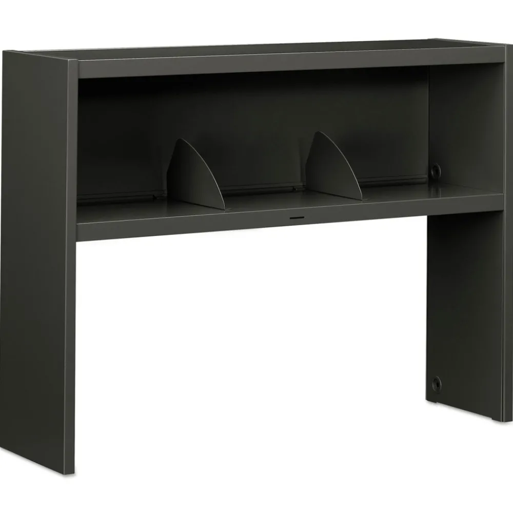 Clearance 38000 Series 48w x 13.5d x 34.75h Stack On Open Shelf Hutch - Charcoal Office Furniture & Lighting