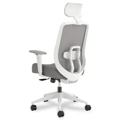 Best Altern Mesh Back Task Chair, 17.95 to 21.1 Seat Height, Gray Seat, Gray/White Back, White Base Office Furniture & Lighting