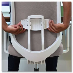 Best Altern Mesh Back Task Chair, 17.95 to 21.1 Seat Height, Gray Seat, Gray/White Back, White Base Office Furniture & Lighting