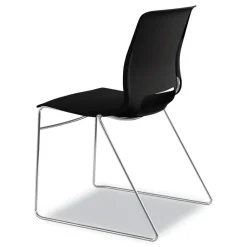 Best Between Seated-Height X-Base with 30 in. Diameter Between Round Table Top and Motivate High-Density Stacking Chair Bundle (4 Chairs/Carton) Office Furniture & Lighting