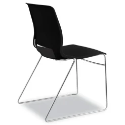 Best Between Seated-Height X-Base with 30 in. Diameter Between Round Table Top and Motivate High-Density Stacking Chair Bundle (4 Chairs/Carton) Office Furniture & Lighting