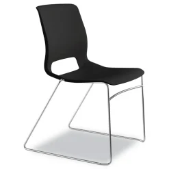 Best Between Seated-Height X-Base with 30 in. Diameter Between Round Table Top and Motivate High-Density Stacking Chair Bundle (4 Chairs/Carton) Office Furniture & Lighting