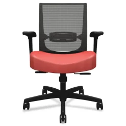 Clearance Convergence 275 lbs. Capacity Synchro-Tilt Mid-Back Task Chair - Red/Black Office Furniture & Lighting