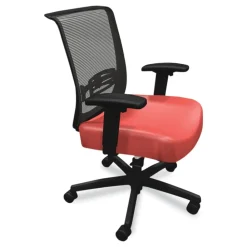 Clearance Convergence 275 lbs. Capacity Synchro-Tilt Mid-Back Task Chair - Red/Black Office Furniture & Lighting