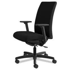 Best Ignition Series 17 in. to 22 in. Seat Height Supports Up to 300 lb Mid-Back Work Chair - Black Office Furniture & Lighting