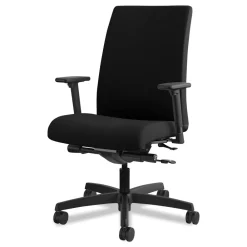 Best Ignition Series 17 in. to 22 in. Seat Height Supports Up to 300 lb Mid-Back Work Chair - Black Office Furniture & Lighting