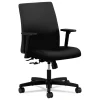 Hot Ignition Series 17 in. to 21.5 in. Seat Height Supports Up to 300 lb Fabric Low-Back Task Chair - Black Office Furniture & Lighting