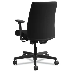 Hot Ignition Series 17 in. to 21.5 in. Seat Height Supports Up to 300 lb Fabric Low-Back Task Chair - Black Office Furniture & Lighting