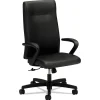 Hot Ignition Series Executive 300 lbs. Capacity 17.38 in. to 21.88 in. Seat Height High-Back Chair - Black Office Furniture & Lighting