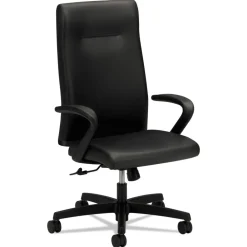 Hot Ignition Series Executive 300 lbs. Capacity 17.38 in. to 21.88 in. Seat Height High-Back Chair - Black Office Furniture & Lighting