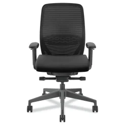 Best Nucleus Series 16.63 to 21.13 Seat Height Supports Up to 300 lb Recharge Task Chair - Black Seat/Back, Black Base Office Furniture & Lighting