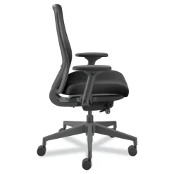 Best Nucleus Series 16.63 to 21.13 Seat Height Supports Up to 300 lb Recharge Task Chair - Black Seat/Back, Black Base Office Furniture & Lighting