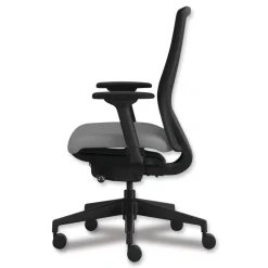 Hot Nucleus Series 16.63 to 21.13 Seat Height Recharge Task Chair - Frost Seat, Black Back, Black Base Office Furniture & Lighting