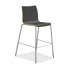 Clearance Ruck 30 in. Seat Height Supports Up to 300 lbs. Laminate Stool - Charcoal Seat/Back, Silver Base Office Furniture & Lighting