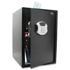 15 x 7.8 x 22 Digital Steel Security Safe with Drop Slot - Black Safes