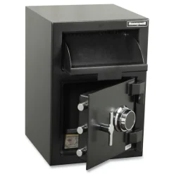 14 x 14.2 x 20 Steel Depository Safe with Combo Lock - Black Safes