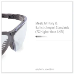 New Genesis Safety Eyewear - Black Nylon Frame/Clear Polycarbonate Lens Eye Protection