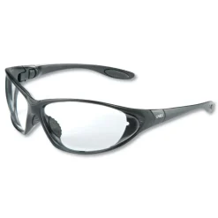 Discount Polycarbonate Seismic Sealed Eyewear - Black Frame Clear Lens Eye Protection